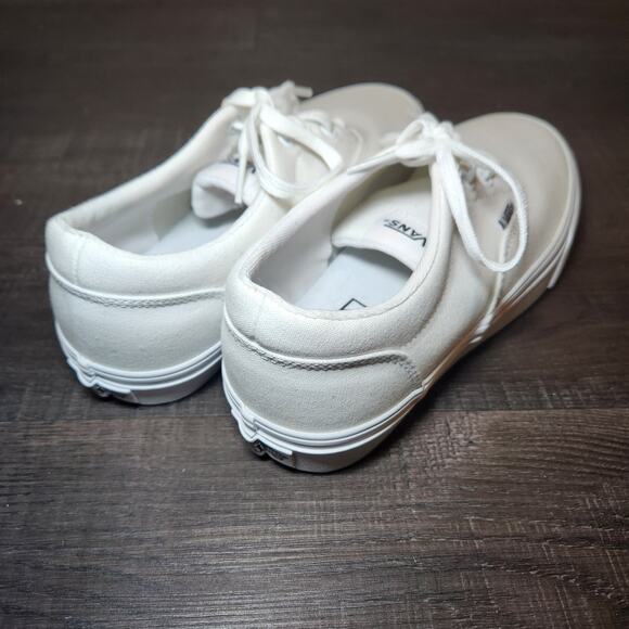 Vans Doheny Women’s US Size 8 Triple White Lace Up Skateboard Sneakers NWOT Shoe - Picture 5 of 9